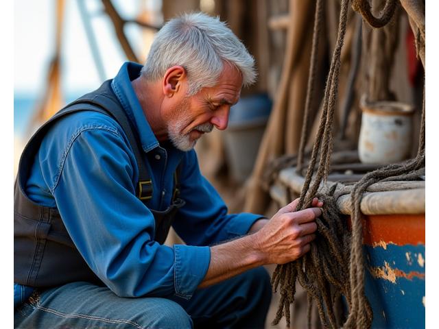 Formação prática em manutenção de equipamentos de pesca