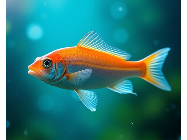 Dourada em ambiente de aquacultura.