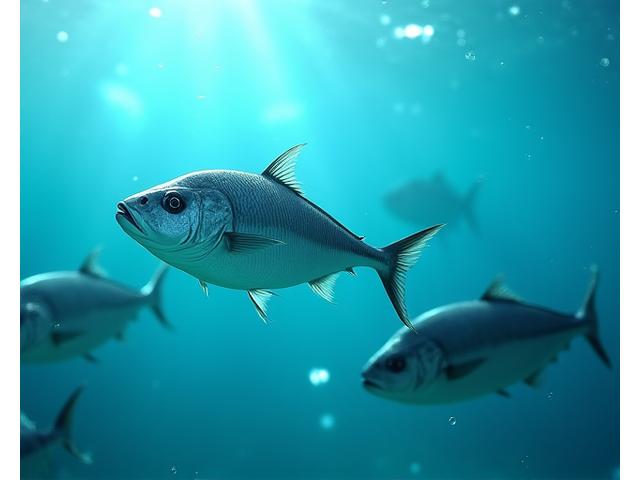 Robalo em ambiente de aquacultura.